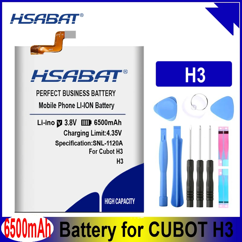 HSABAT H3 6500mAh аккумулятор для аккумуляторов Cubot H3