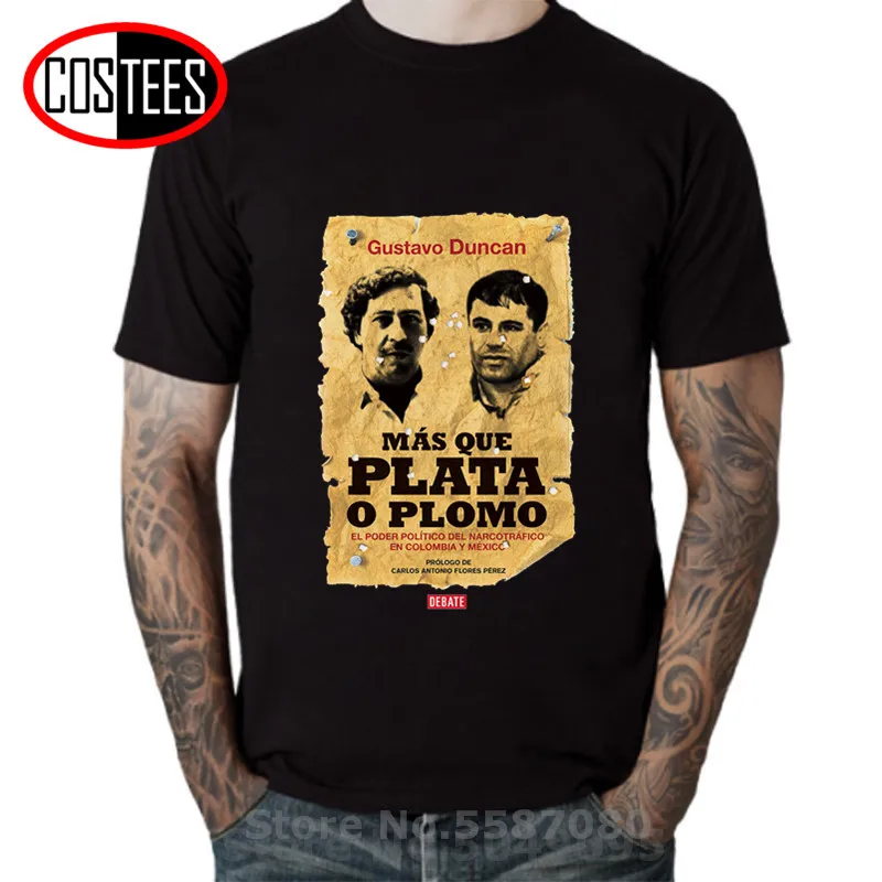 Новые винтажные старые постеры дизайн Густаво Дункана Mas Que Plata O Plomo camiseta Ретро бло