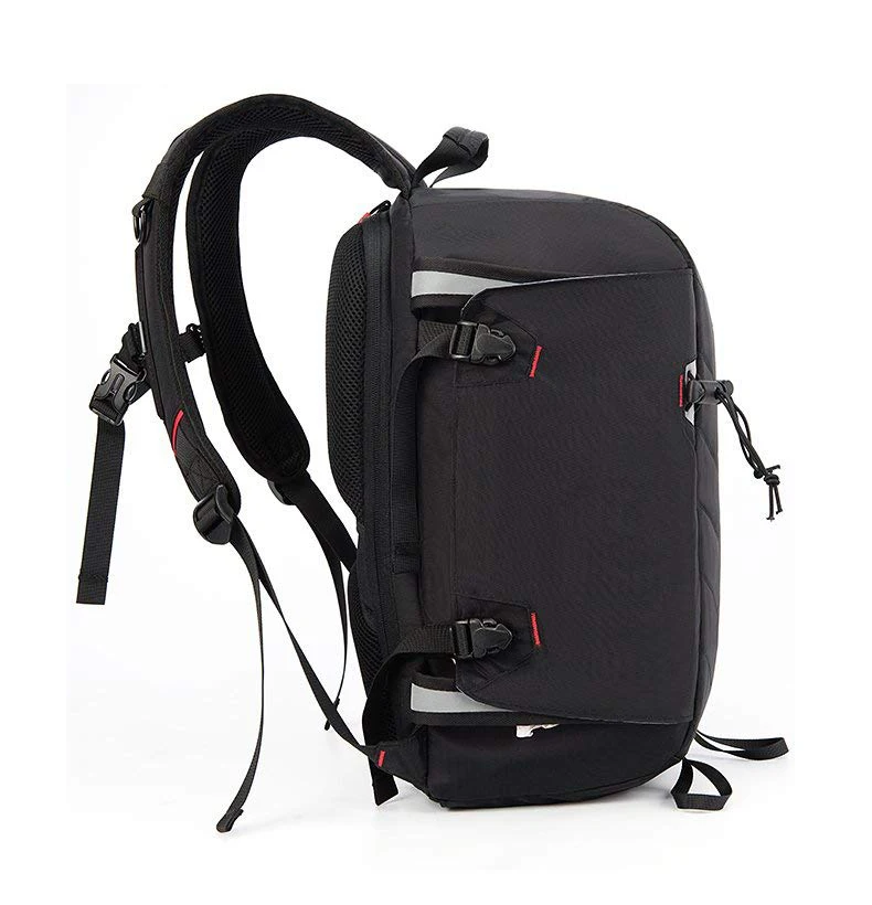 Large Capacity DSLR Camera Bag Outdoor Travel Nylon Waterproof Photography Backpack For Tripod Flash Light Camera w/ Rain Cover