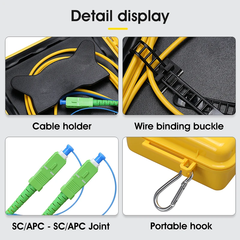 SC/APC-SC/APC OTDR Dead Zone Eliminator,Fiber Rings 500M Fiber Optic OTDR Launch Cable Box 1Km 2Km SM 1310/1550nm Free Shipping