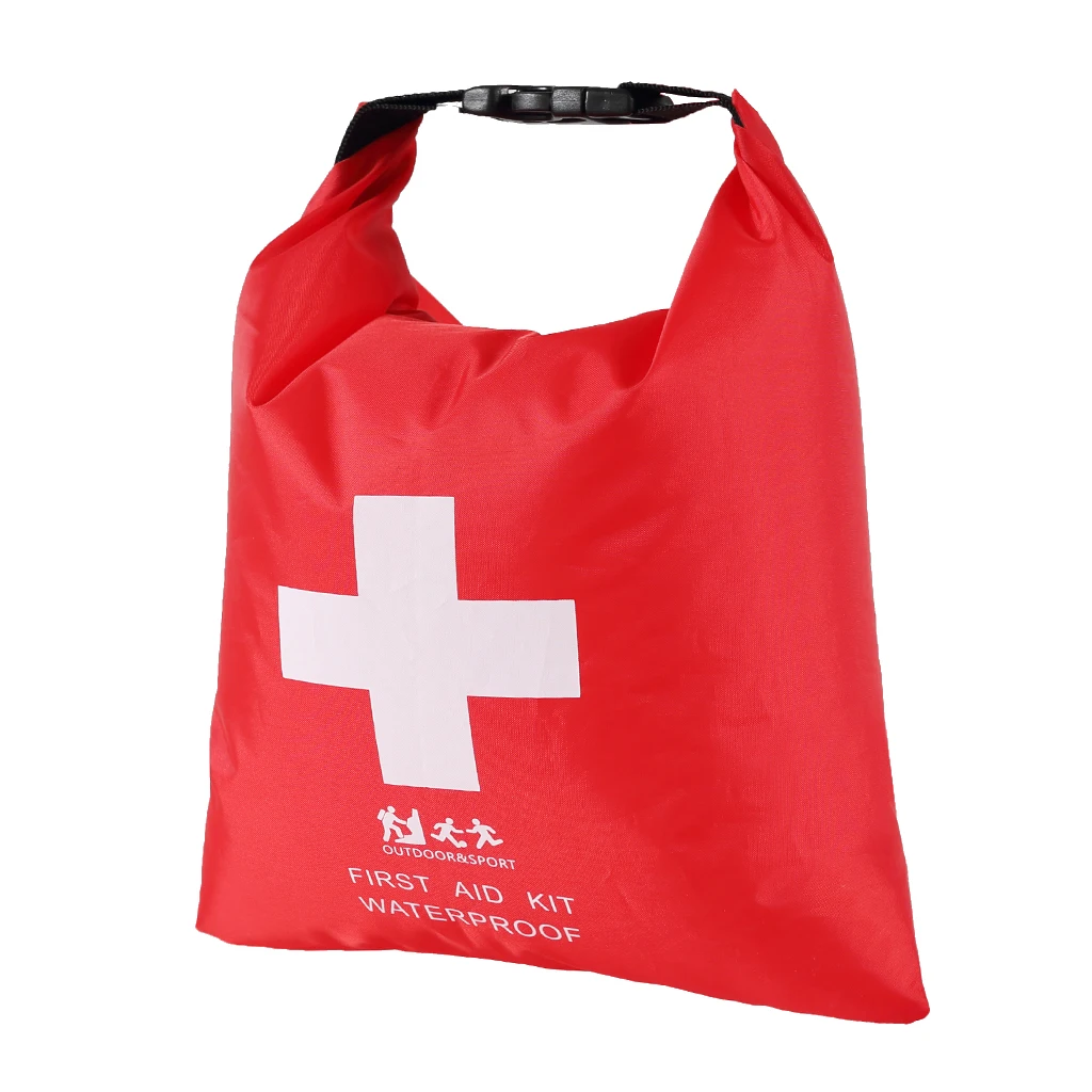 1.2L Waterproof First Aid Kit Emergency Dry Bag Sack for Travel Camping Red Water Sports Rowing Boats Sailing Rafting Camping