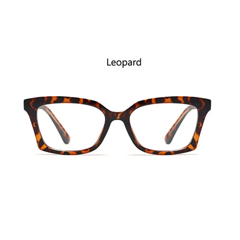 leopard Оптические женские очки, оправа кошачий глаз TR90, очки с иглой, линзы по рецепту, ретро очки с прозрачными линзами - Цвет оправы: leopard