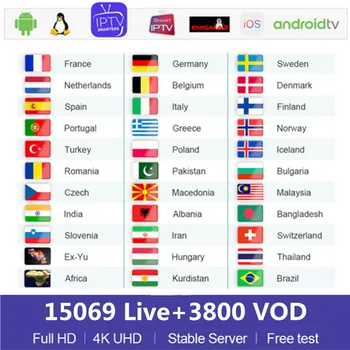 

HD 4K IPTV Europe 1 Year Subscription IP-TV Arabic Belgium Dutch Portugal Spain Germany Sweden Italy For Android M3U Enigma2