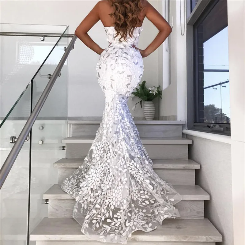 Для женщин летние Винтаж элегантные вечерние Ночное платье в Корейском стиле; пикантные модные платье без бретелек для Размеры