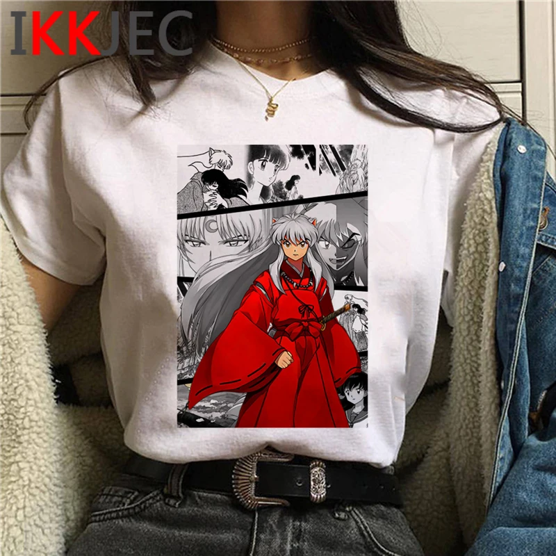 feudal demon inuyasha t shirt tshirt female white t shirt japanese 2021 clothes harajuku kawaii harajuku funny t shirts