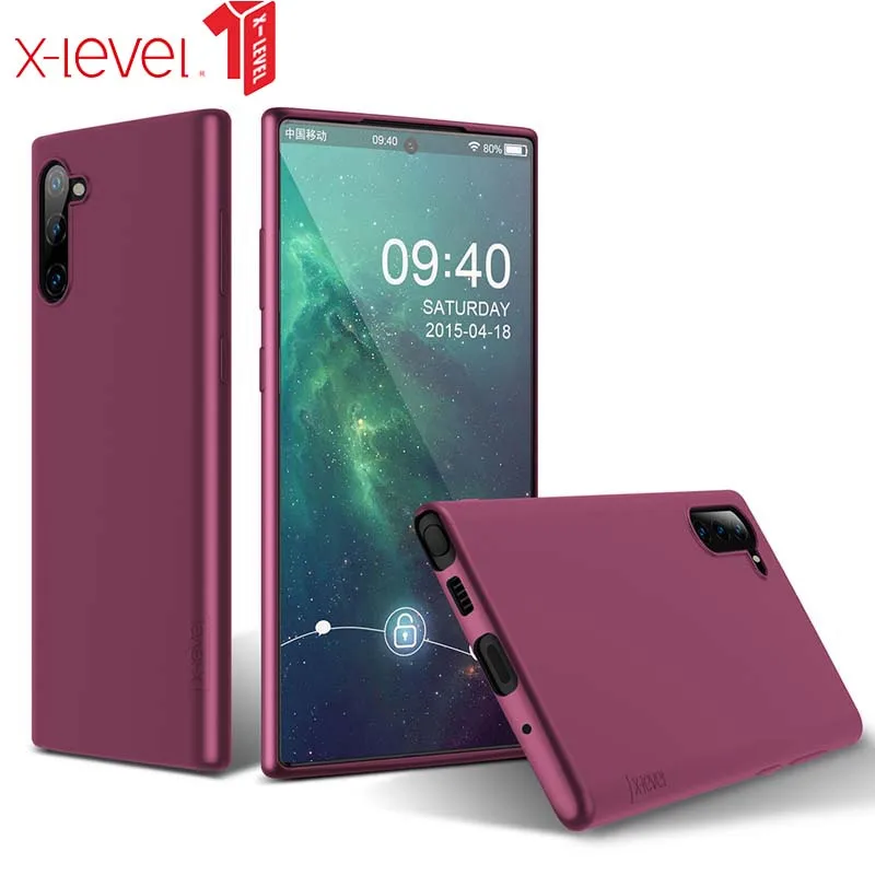 

For Samsung Galaxy Note 10 case X-Level Minimalist Thin Soft Tpu Matte Protective Back Cover for Galaxy Note10 plus Case Capa