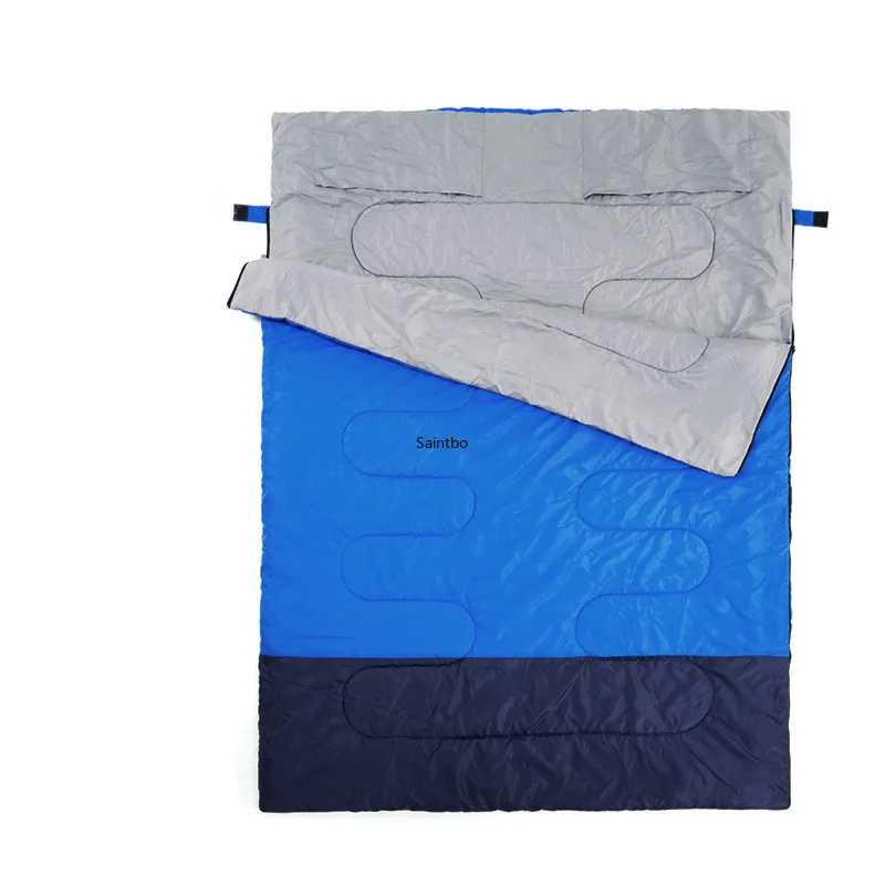 

Sleeping Bag Outdoor Cotton Nap Indoor Camping Adult Spring Autumn and Winter Envelope Thickened Warm Double Sleeping Bag