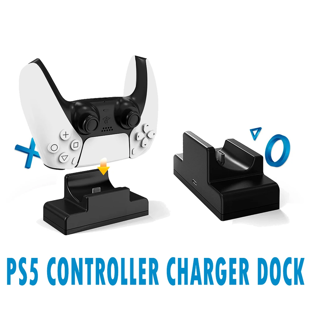 

Portable Gamepad Charger Stand For Playstation 5 PS5 Controller Dual Charging Station Fast Charger Base PS5 Gamepad Accessories