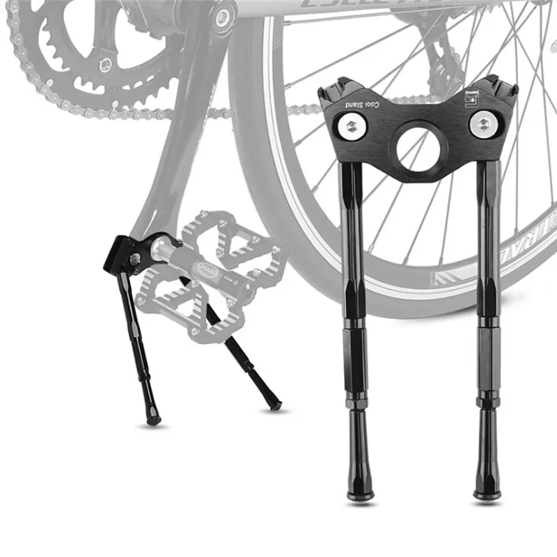 Bicycle Kickstand Aluminum Alloy Adjustable anti-rust anti-slip Bike Stand Foot Brace Parking Rack Mountain Bike Support
