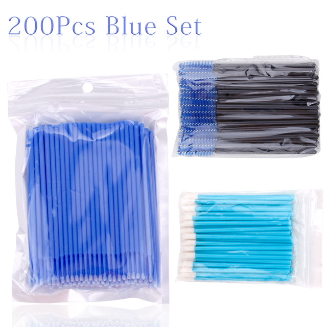 Eyelash Brush Microbrush Spoolie Disposable Cotton Swab Lip Eyebrow Brush Mascara Wand Applicator Lashes Cosmetic Tools
