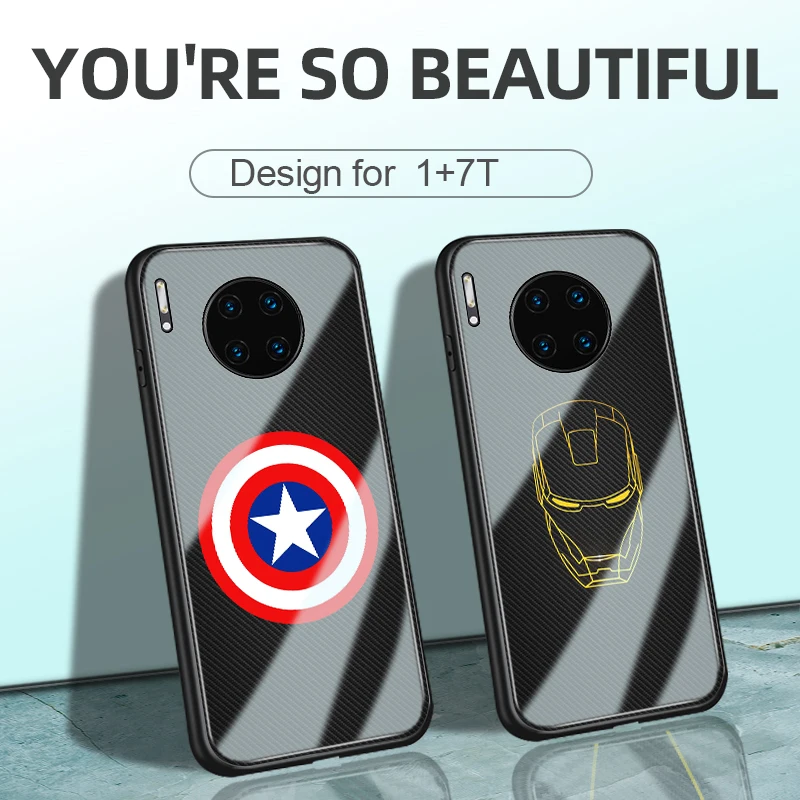 One plus 7t protective case personality innovation ultra-thin one Pro super hero 6t 5T |