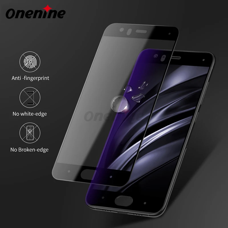 Onenine 4D Резьба стекло экран для Xiaomi Mi 6 закаленное 3D полное покрытие 9H пленка