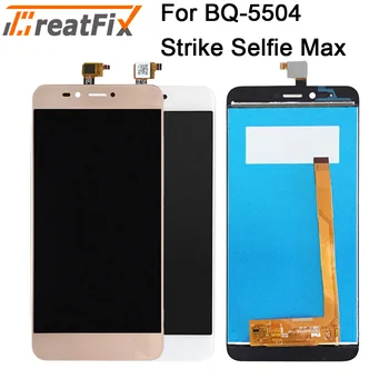 

5.5" Black Gold White Color For BQ BQ-5504 BQ 5504 BQS 5504 Strike Selfie Max LCD Display+Touch Screen Digitizer With Tools Tape