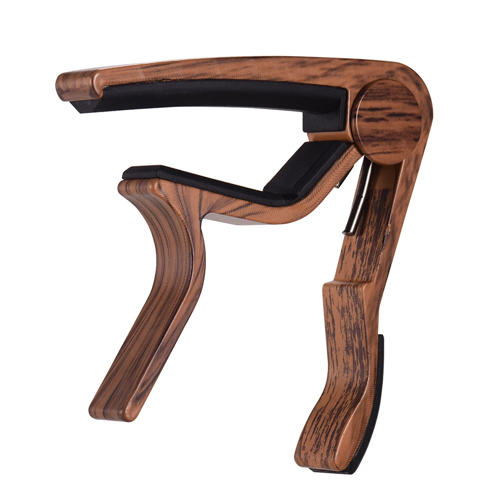 Wood Grain Metal Capo Guitar capo for Folk Tuning Musical Instrument Accessories | Спорт и развлечения