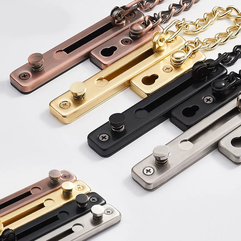 

304 Stainless Steel Anti-Theft Door Chain Lock Home Security Guard Bolts Latch for Inside Door DTT88