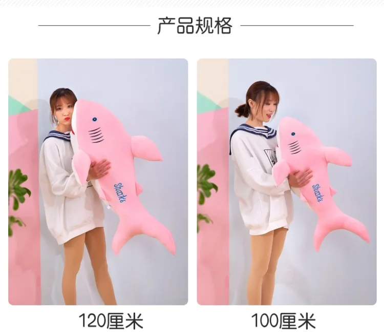Soft Shark Pillow Plush Toys down Cotton Cartoon Modeling Cushion Software Gift