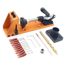 Woodworking Guide Carpenter Kit System Drill Bit Kit System Pocket Hole Jig Kit inclined hole drill tools clamp base Woodworking Guide Carpenter Kit System Drill Bit Kit System Pocket Hole Jig Kit inclined hole drill tools clamp base