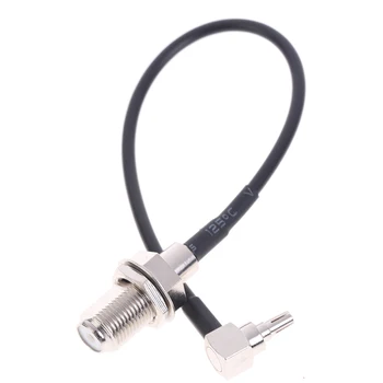 

1Pcs F Female To CRC9 Right Angle Connector RG174 Pigtail Cable Adapter New