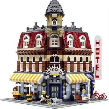 

9 Kind Big Street View Series Bricks Figures Legoings Technic City Assembly Building Blocks Playmobil Toys Gifts for Children