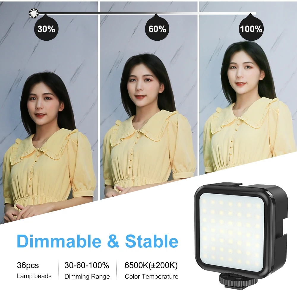 PULUZ 36 LED 3W Video Light for Nikon/Canon DSLR Camera / Video Camcorder Fill Light Selfie