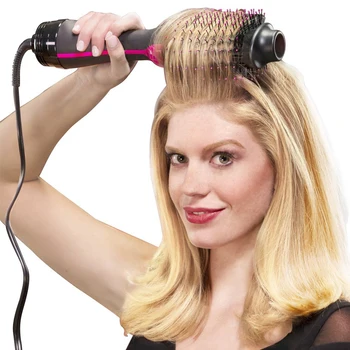 

Women 2 in 1 Comb Dry 3 Modes Multifunctional Round Hair Appliances Dryer Hair Salon Comb, Accessories 1000W