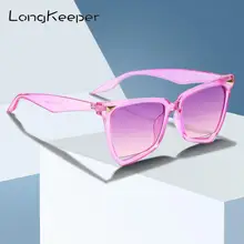Longkeader, фирменный дизайн, кошачий глаз, солнцезащитные очки, женские, цветные, классические, винтажные, радужные, солнцезащитные очки, анти-УФ, Ocolus De Sol