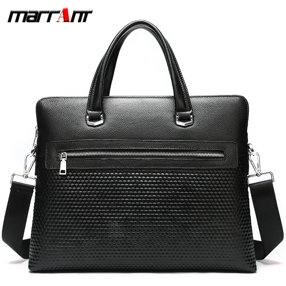

Cross Section Business Hand Bag Briefcase Cowhide Men Single Shoulder Oblique Satchel Chao 8968