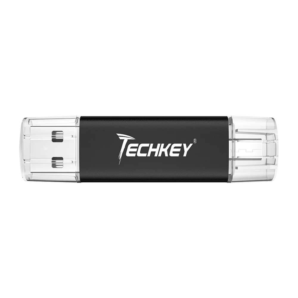 black Флэшка OTG Cle Usb флешка 4 ГБ 8 ГБ 16 ГБ 32 ГБ 64 ГБ полная емкость Usb флеш-накопитель флешка usb карта памяти подарок смартфон - Цвет: black