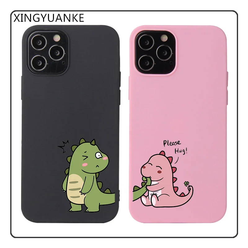 Пара динозавров задняя крышка для Samsung Galaxy A10 A20 A30 A40 A20E A32 A52 A72 A12 A42 A41 A11 A02S M21S M31S M51
