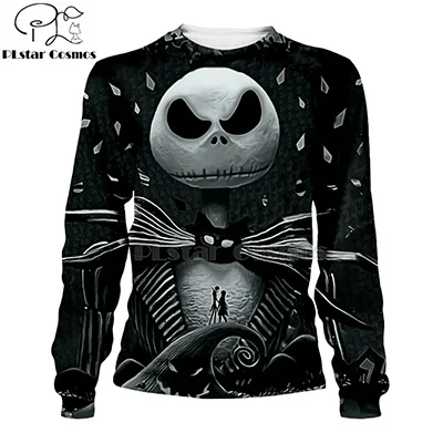 sweatshirt PLstar Космос Кошмар перед Рождеством Джек Скеллингтон 3d толстовки/Толстовка зима Рождество Хэллоуин streetwear-3 - Цвет: sweatshirt
