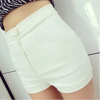 

Casual Slim Fit Cotton Blend Beach Solid High Waist Summer Party Stretchy Shorts Women