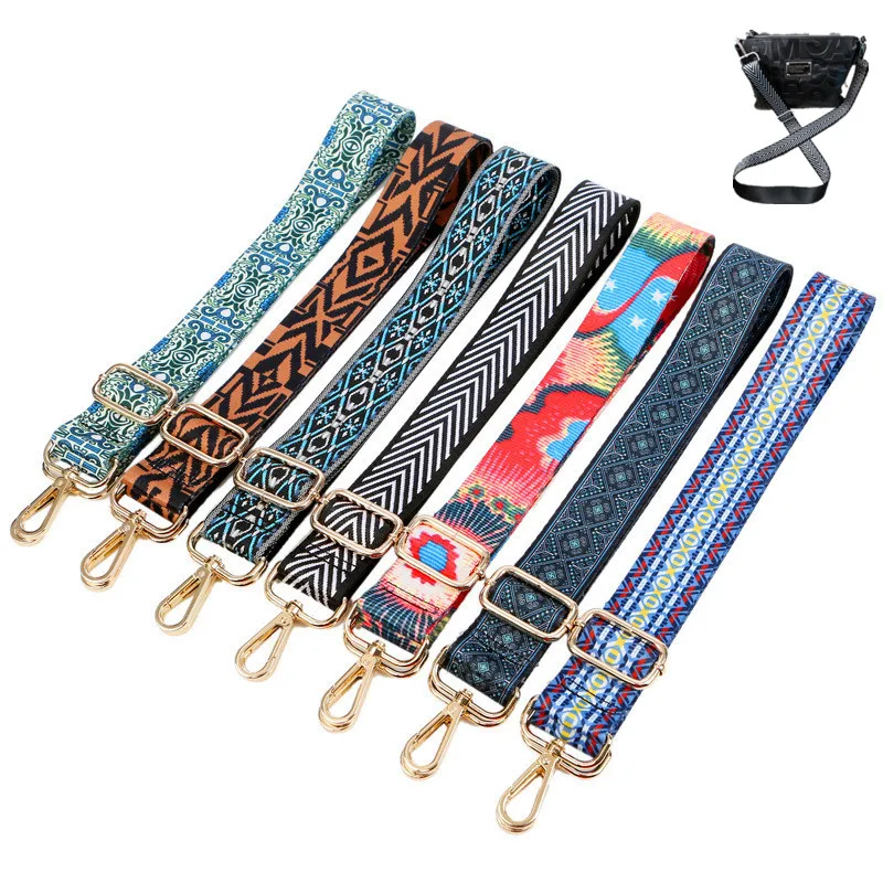 7styles Bag Strap For Women Removable DIY Shoulder Rainbow Handbag Accessories Cross Body Messenger Nylon Bag Straps Bags Handle 7styles Bag Strap For Women Removable DIY Shoulder Rainbow Handbag Accessories Cross Body Messenger Nylon Bag Straps Bags Handle