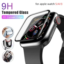 

PET & PMMA Full Cover 3D Curved Tempered Glass Screen Protector Film for Apple Watch Series 5 4 3 44mm 38mm 40m 42mm for Iwatch