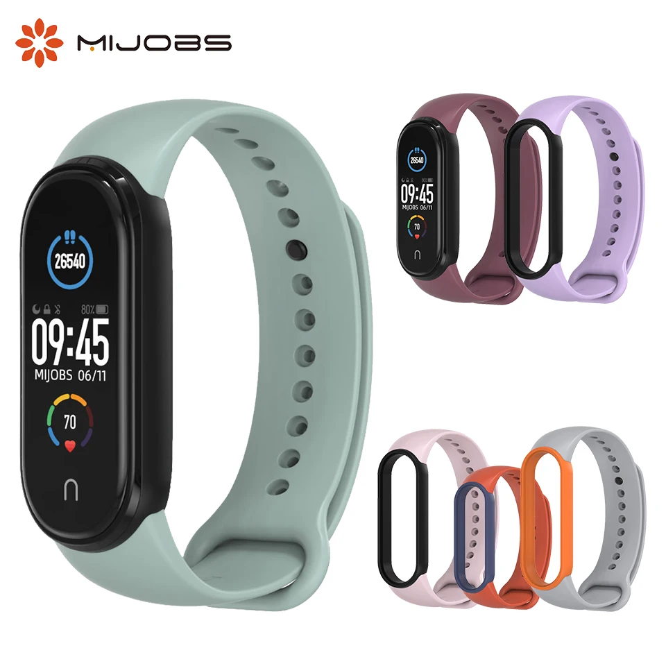 Wrist-Strap Bracelet-Accessories Mi-Band Smart Watches Mijobs Silicone Xiaomi for 6-5