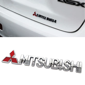 

1Pcs 3D Metal Stickers For Mitsubishi Pajero Outlander Jinxuan ASX Lancer ex Lancer Galant Ralliart Car Trunk Badge Emblem