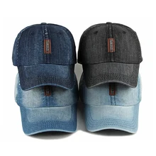 Бейсбольная кепка для женщин и мужчин, Потертая джинсовая остроконечная шляпа, головной убор, спортивная одежда для улицы с регулируемой задней застежкой