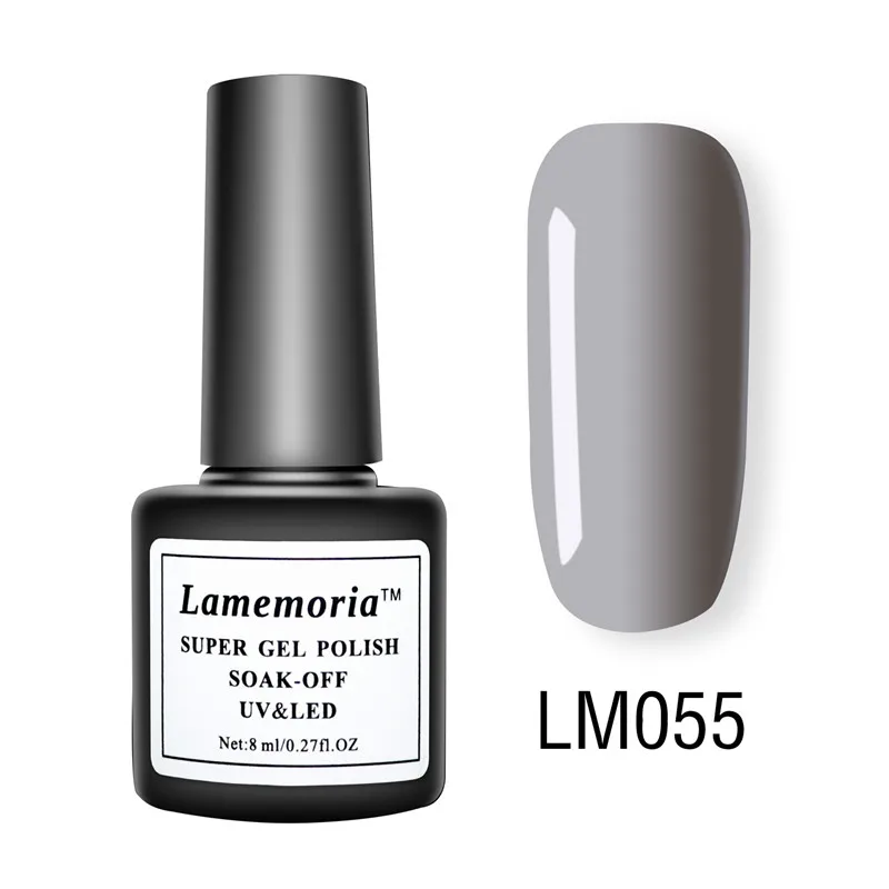 Lamemroia, 8 мл, Гель-лак для ногтей, 36 цветов на ваш выбор, УФ светодиодный, быстросохнущий, стойкий, замачиваемый, лак, модный - Цвет: LM-55