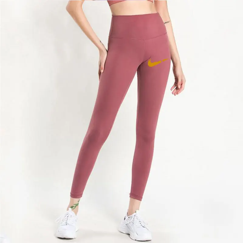 Мягкие спортивные штаны для фитнеса с принтом, леггинсы для женщин эластичные спортивные колготки с высокой талией, Женские Штаны Для Йоги