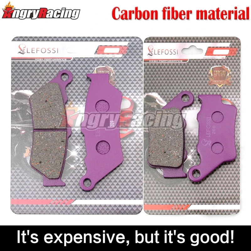 Carbon Fibre Front Rear Brake Pads For Ktm Lc4 640 Adventure R 2004