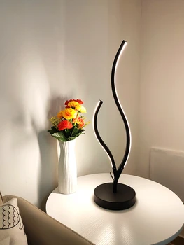 

Modern LED Floor Lamp Standing Lamp Nordic Living Room Lamp Bedroom Bedside Lamp LED Black/white Aluminum Standing Lamp with Rc