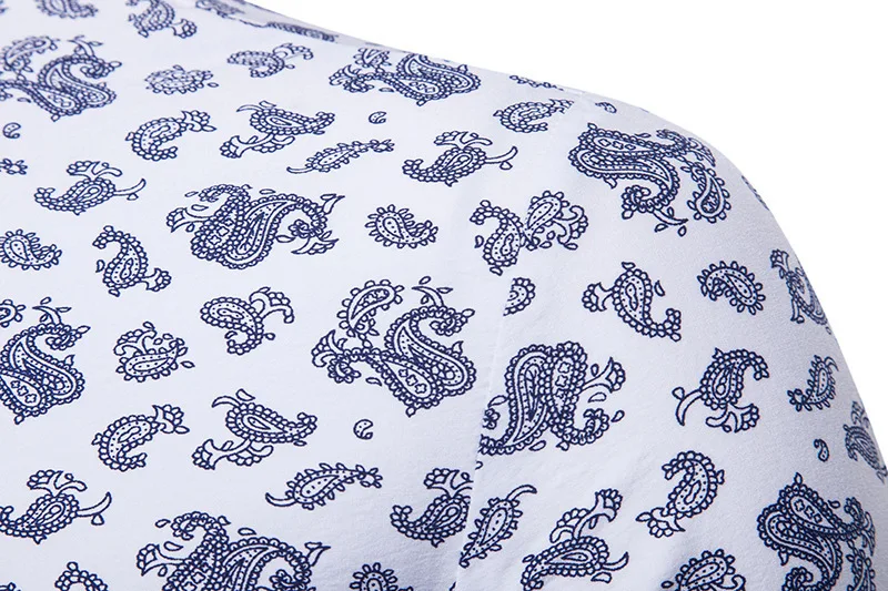 Men s shirts men s casual shirts men s printed shirts Henry collar shirts long sleeve 4