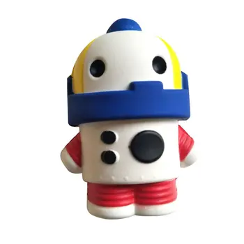 

Mini Simulated Cartoon Robot PU Doll Slow Rebound Decompression Toy Foam Relaxed Toy Decoration Soft Toy Cake Sample Model