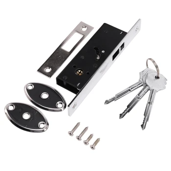 

AYHF-Durable Aluminum Alloy Sliding Door Hook Lock Cross-Shaped Key Bolt Locks for Framed Glass Door