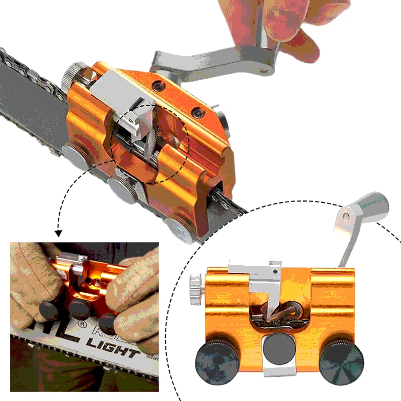 New Chainsaw Teeth Sharpener Hand Crank Portable Household Electric