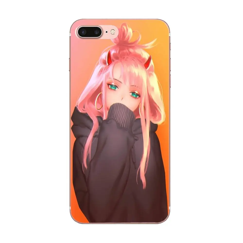 Чехол из полиуретана с принтом Darling In The Franxx Zero Two в продаже Cool для Apple iPhone 4 4s 5 5C 5S SE 6