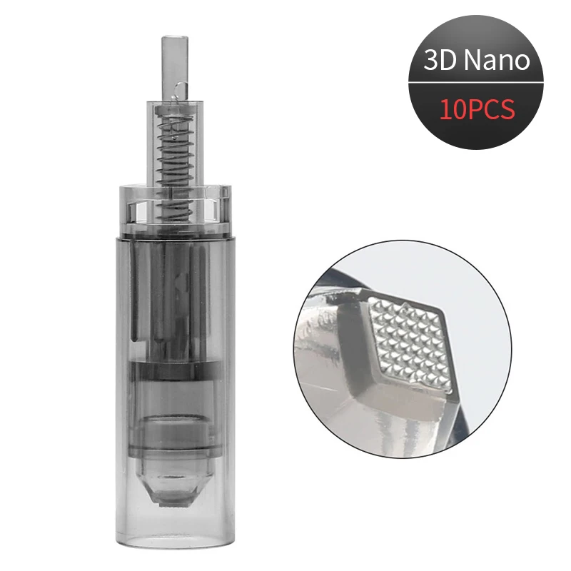 Ultima Dr. pen A7 Derma microoneedling ручка Derma Rolling Auto Mcro иглы картриджи ручка микроиглы система красота уход за кожей - Цвет: 3D Nano -10pcs