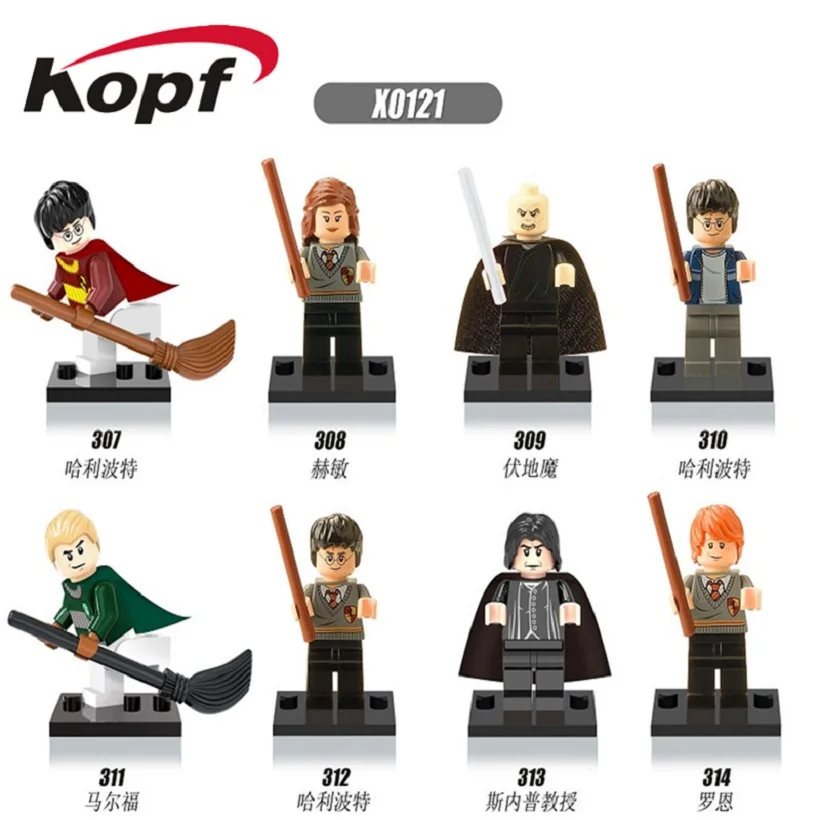

KOPF Super Heroes Building Blocks Warrior Harry Hermione Jean Granger Ron Weasley Lord Voldem Bricks Figures For Kids Toys X0121