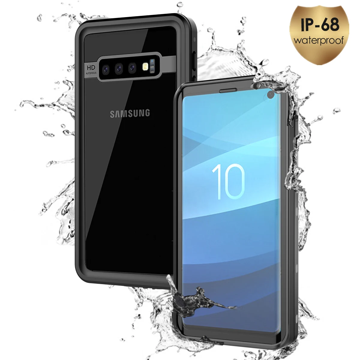 Для samsung Galaxy S10 P68 водонепроницаемый чехол для телефона с узором в горошек 360 градусов Защита от пыли Противоударная защитная оболочка Coque