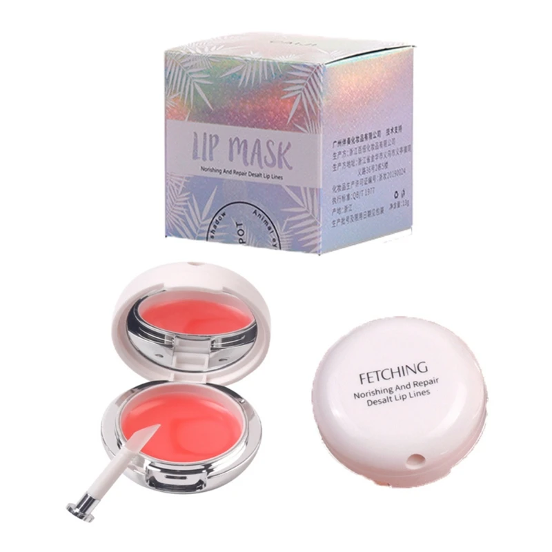 Rose Essential Oil Sleeping Air Cushion Lip Membrane Moisturizing Smooth Fine Lines Brighten Lip Color Lip Mask Repair new