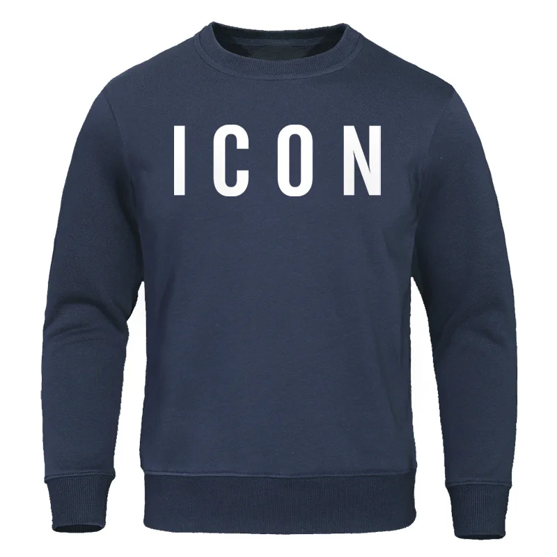 

Men's Hoodies 2019 Spring Autumn New Man Sweatshirts Homme Streetwear Men Clothing ICON Print Funny Male Tops Casual Pullovers